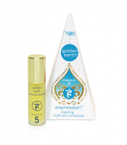5th Chakra Expression Oil Roll-On for Self Expression, Communication, Speaking Your Own Truth and feeling confident Throat Chakra Essential Oil